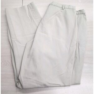 L.L. Bean Womens Chino Beige Khaki Straight‎ Leg Work Casual Size 14 M/Tall